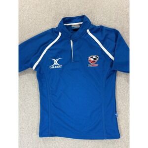 USA Rugby Stitched Logo Short Sleeve Authentic Jersey (Men's Small) Blue